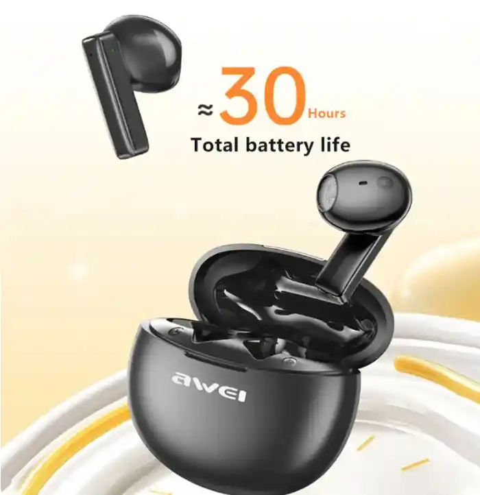 Awei T87 TWS Earbuds Wireless Bluetooth Earphones With Mic HD Call Noise Reduction Headphones Hifi Sound Music Gamer Headset